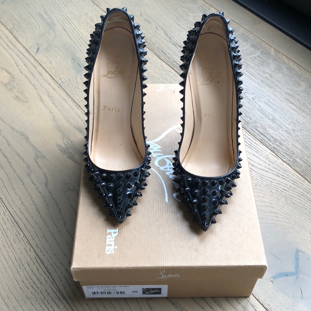Christian Louboutin Pigalle Spikes 120 - Size 36